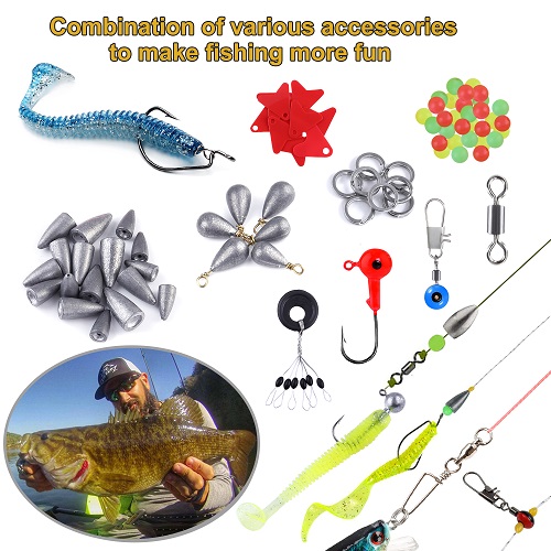 TOPFORT 228pcs Fishing Accessories Kit