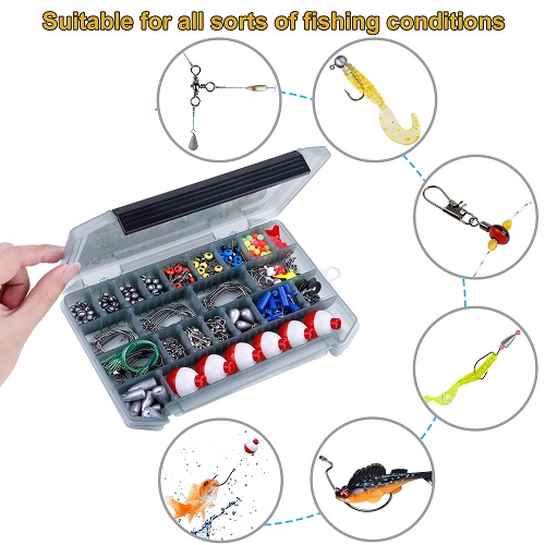 TOPFORT 228pcs Fishing Accessories Kit