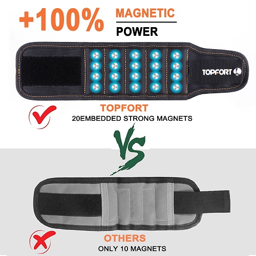 TOPFORT Magnetic Wristband - Black