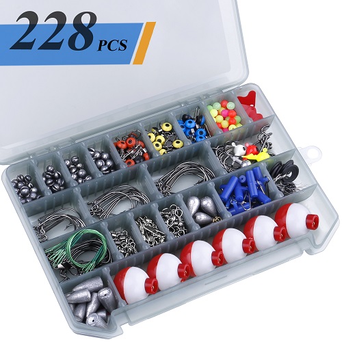 TOPFORT 228pcs Fishing Accessories Kit